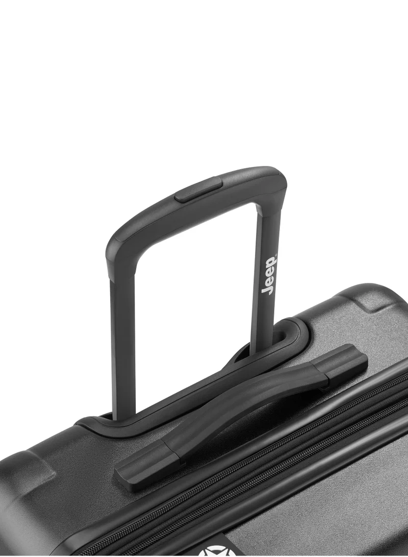 Jeep  JH004C 68 Cm 4-Double Wheeled Hardcase Expandable Check-In Luggage Trolley - Black  | Best Price UAE